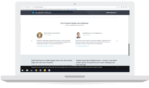 Academic Singles er en relativt god datingtjeneste. Hovedformålet er å matche velutdannede mennesker via en personlighetstest
