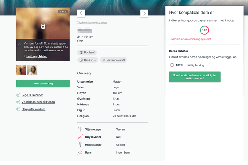 Opprett detaljerte profiler og finn kompatible partnere på be2.no. Start din søken etter kjærlighet i dag!